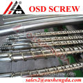 Single screw barrel for food extruder